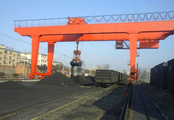 Gantry Crane with Grab Bucket
