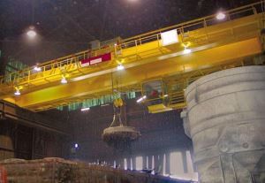 Double Girder Bridge Crane med elektromagnet