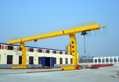 L-formade ben Enkla girder Gantry Crane med lyft