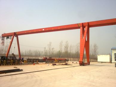 Utomhus enda Girder Gantry kran 32 Ton