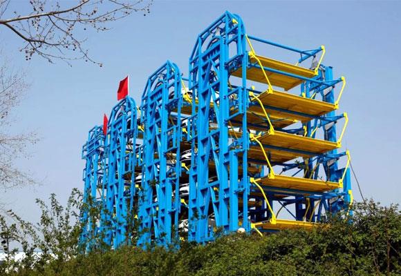 Vertikalt bilparkeringssystem